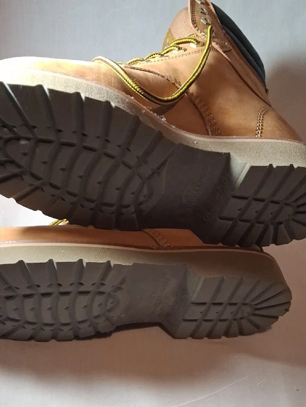Workload Men’s Tan Lace-Up Work Boots Size 7 Wide